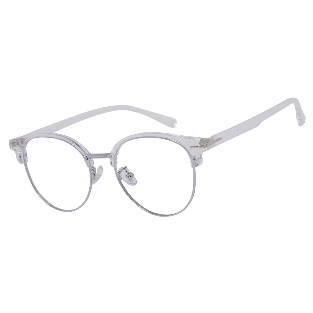 Óculos de Grau Redondo ClubMaster Feminino Transparente1913