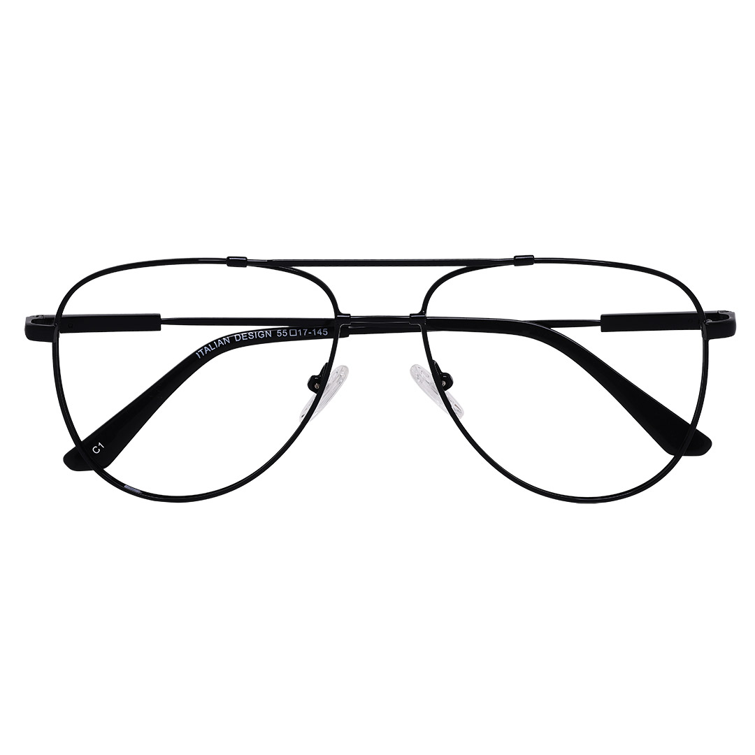 Armação de Óculos Aviador Masculino 2231 Preto