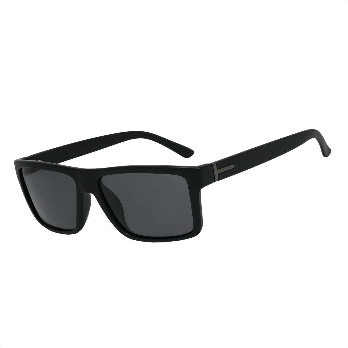 Òculos De Sol Retangular Masculino 2697 Preto 