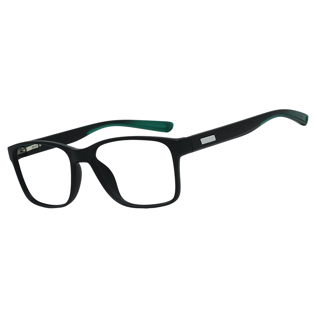  Armação de Óculos Quadrado Masculino- Brainy-1029- Verde