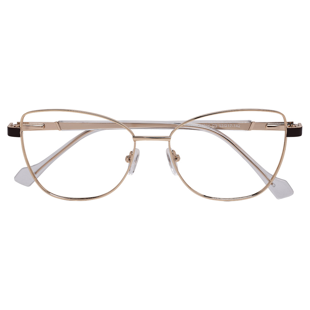 Armação de Óculos Gatinho Feminino 2279 Dourado