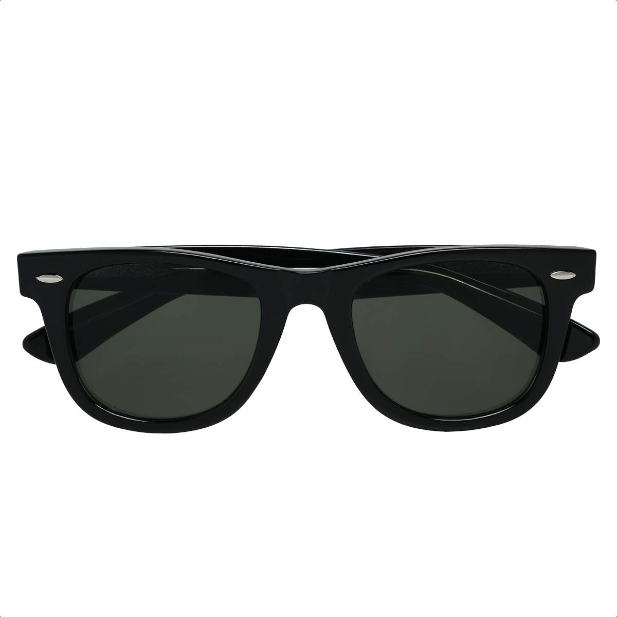 Óculos De Sol Retangular Masculino 2616 Preto Verde 