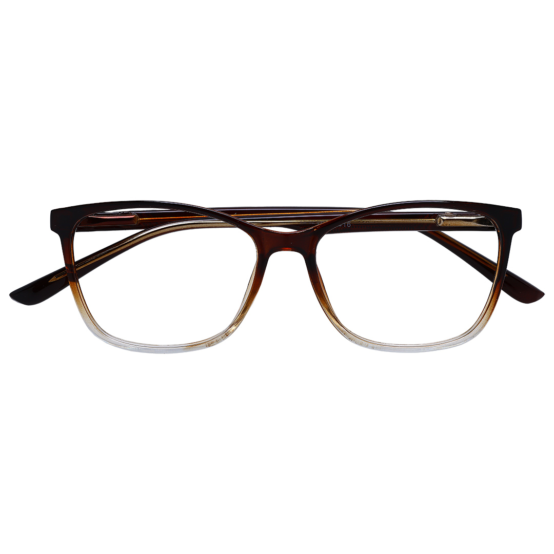 Óculos de Grau Retangular Feminino Marrom 1973