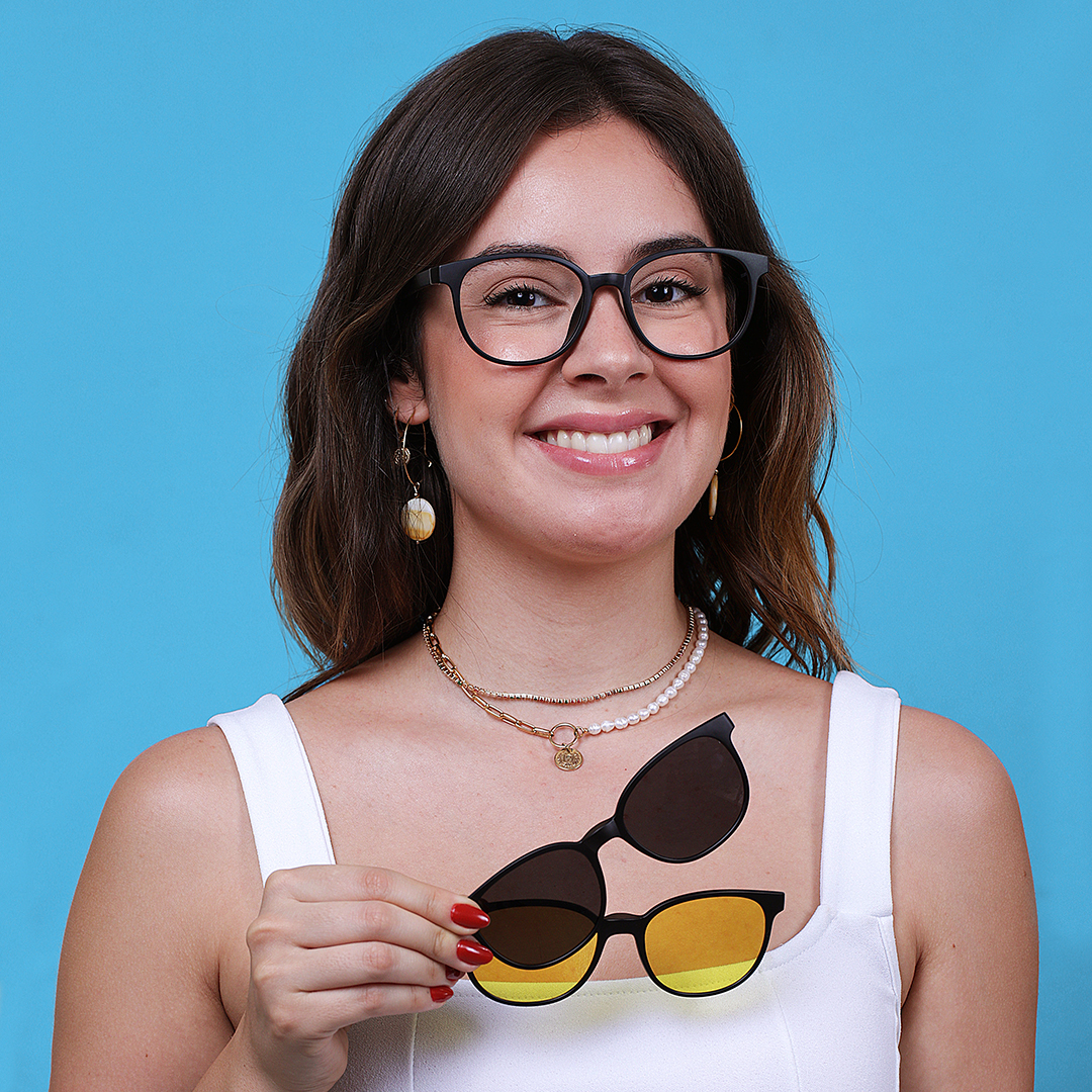 Óculos Clipon Redondo Feminino Lia