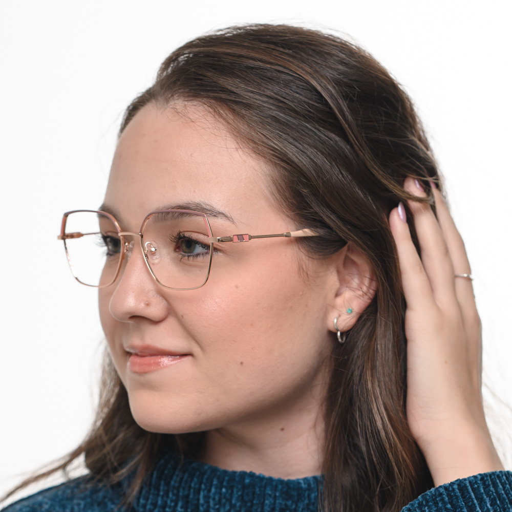 Armação de Óculos Hexagonal Feminina Kaori