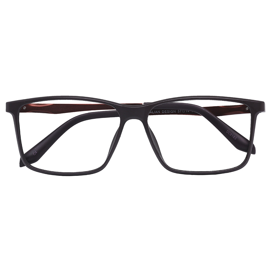 Óculos Retangular Masculino Marrom 9183 