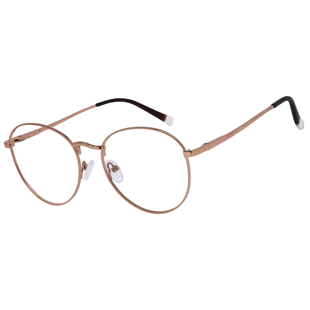 Óculos de Grau Feminino Redondo Dourado 1942