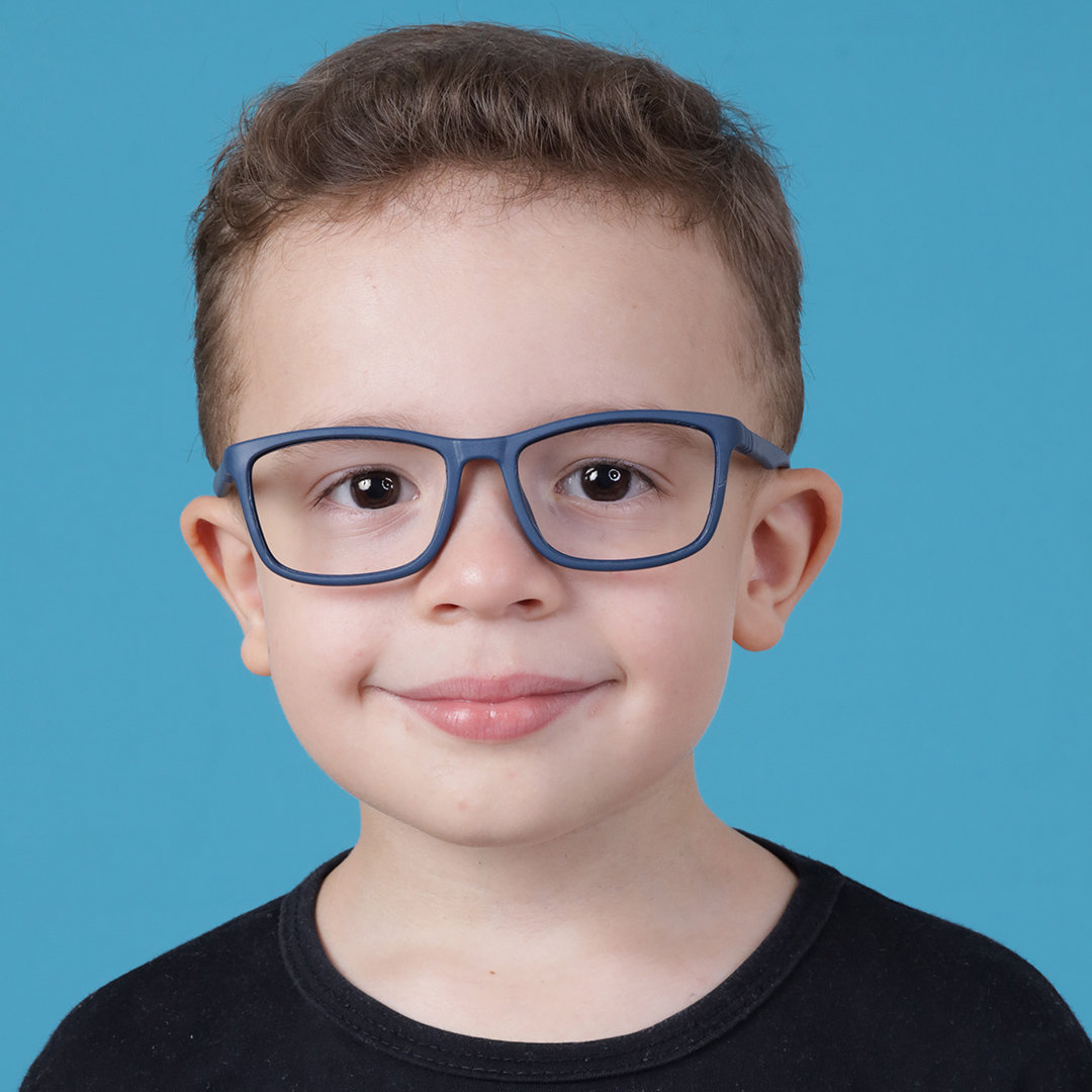 Armação de óculos infantil azul escuro 1350 4-8 Anos