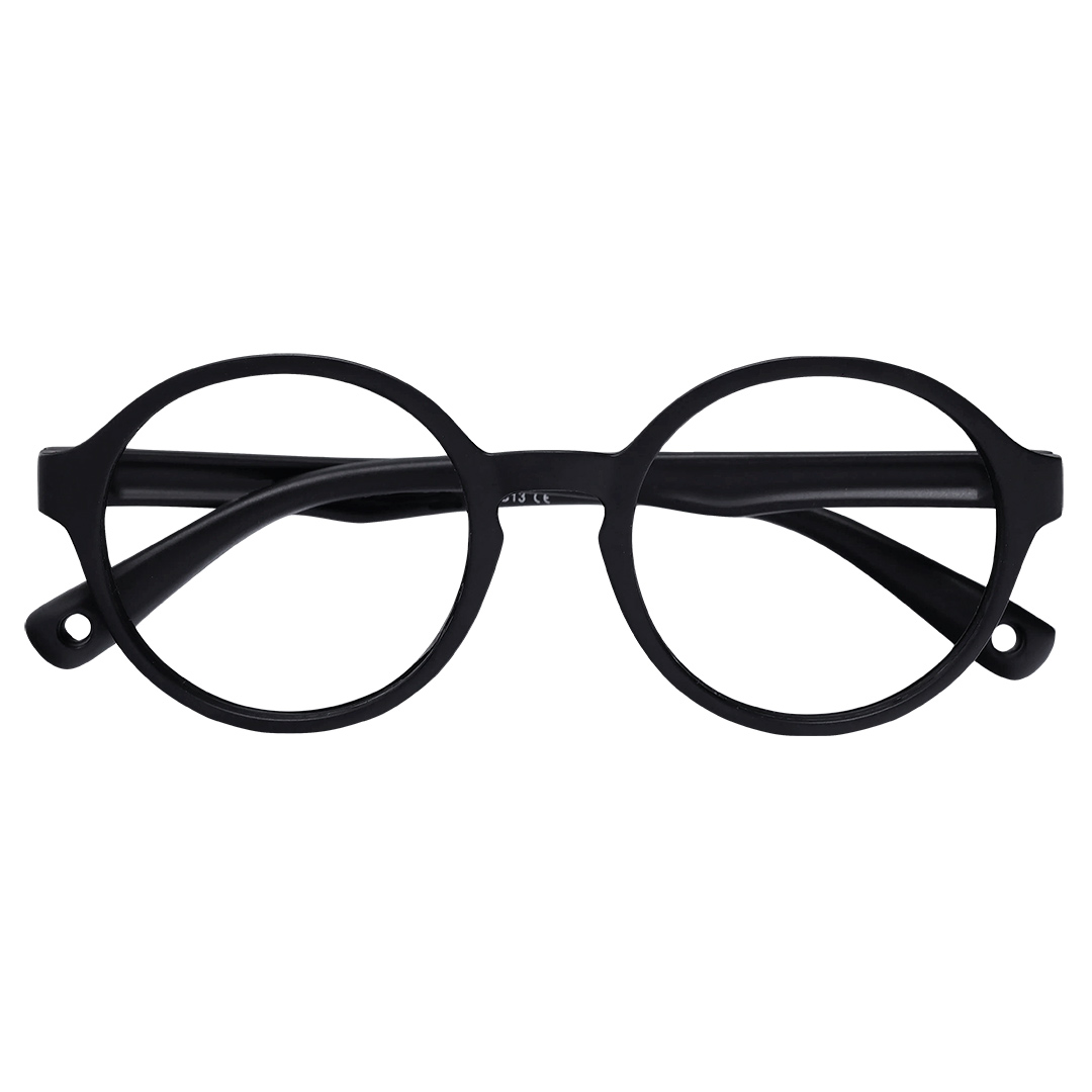 Óculos redondo para criança preto4-8 anos 1526