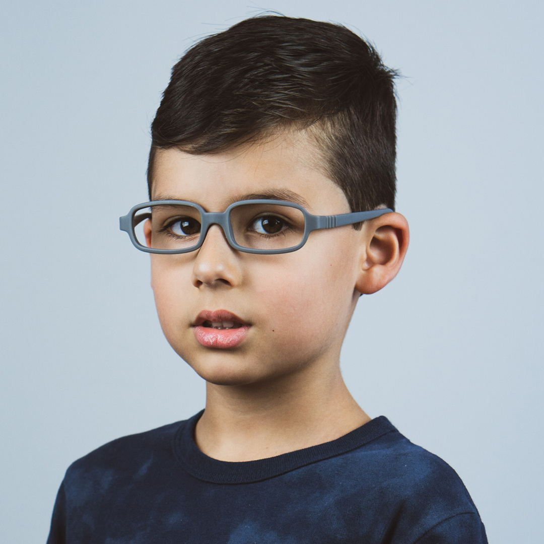 Armação de óculos infantil cinza 290 3-7 anos 