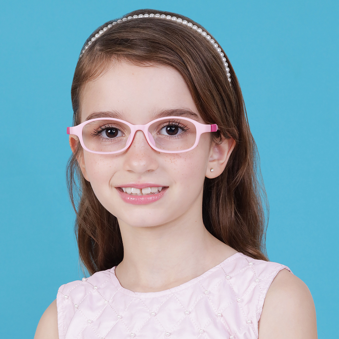 Óculos de grau Infantil 1342 rosa bebe 4-8 anos