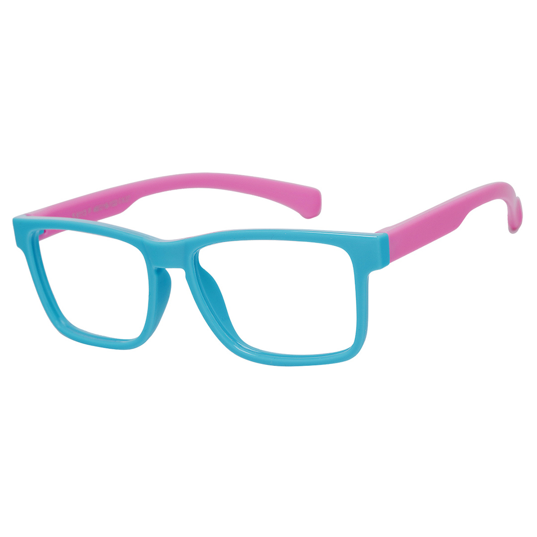 Armação de óculos infantil azul/rosa 1349 5-10 Anos