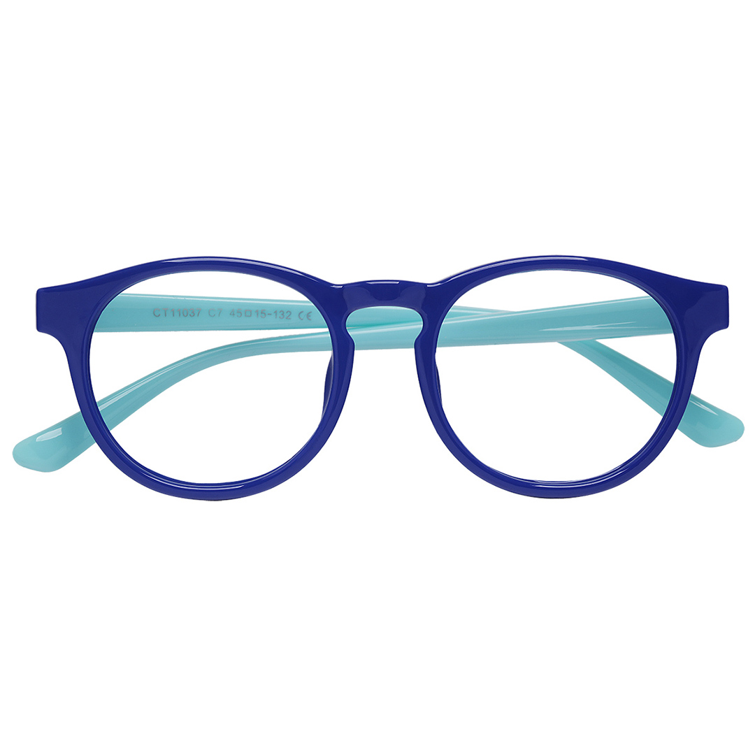 Óculos de grau Infantil 1345 azul/verde 6-12 Anos