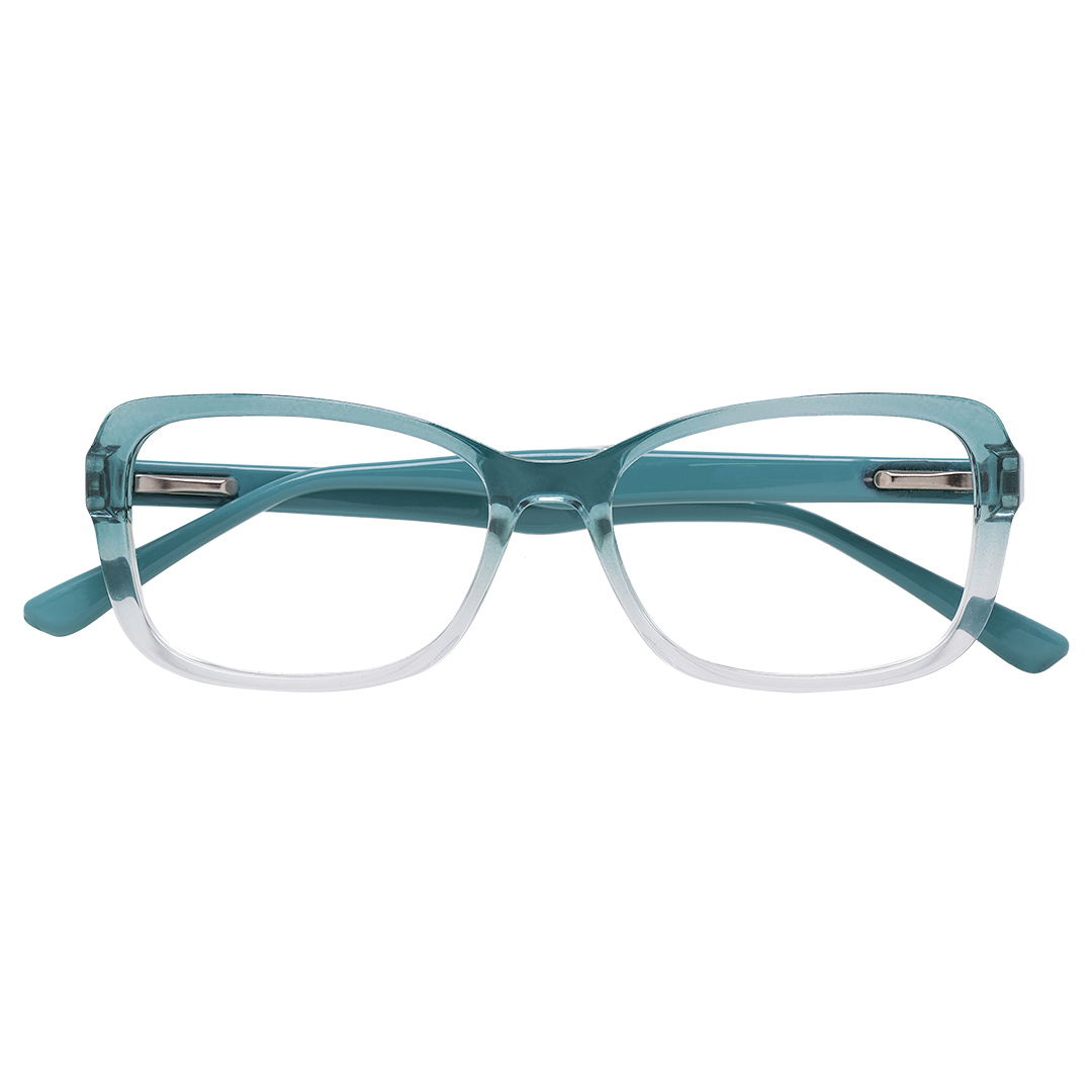 Óculos de Grau Feminino Acetato Verde Agua 1635 Isabela Dias