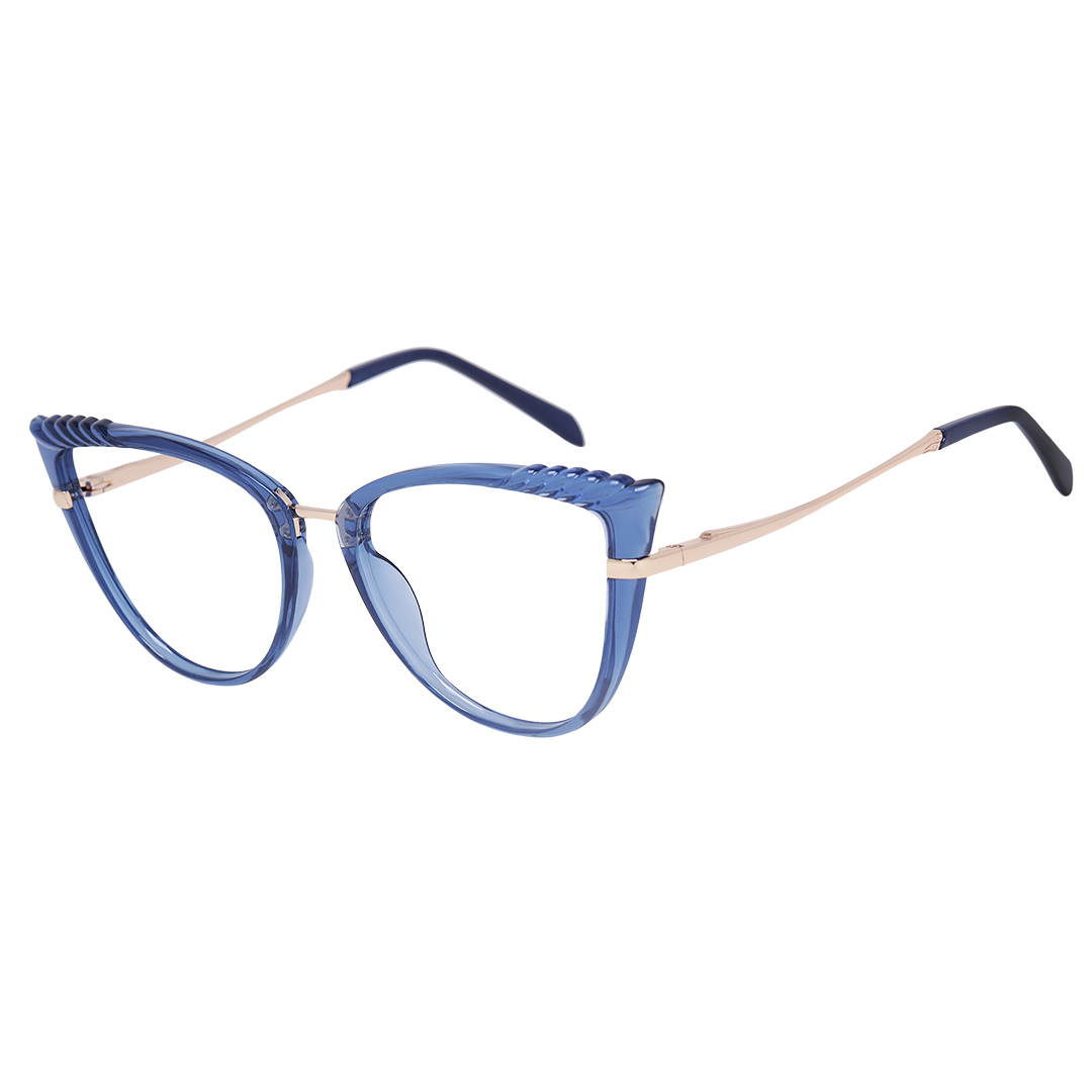 Óculos Feminino Gatinho Azul 1615 Isabela Dias
