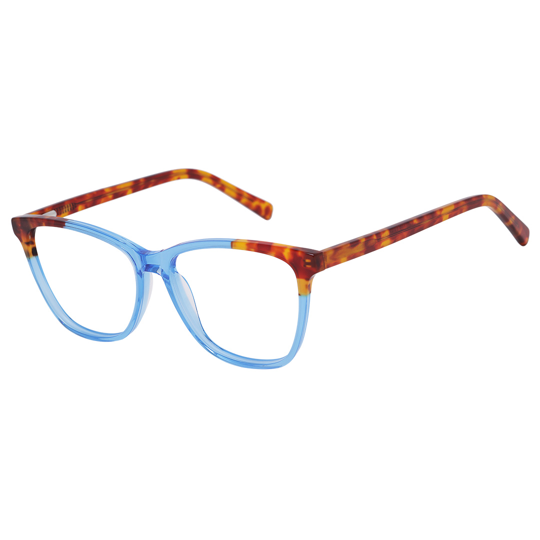 Óculos Feminino Quadrado Azul 1642 Isabela Dias