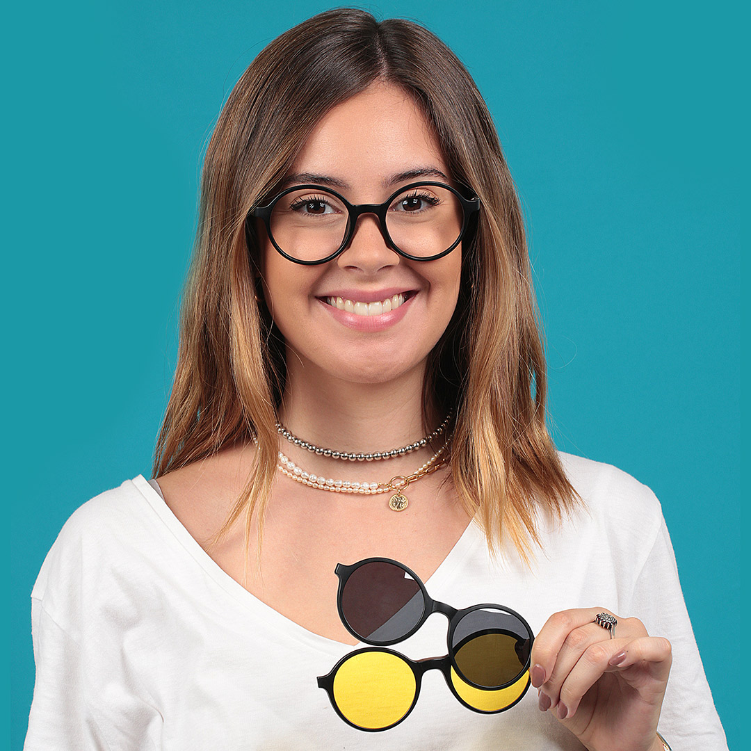 Óculos Clipon Redondo Feminino 2280