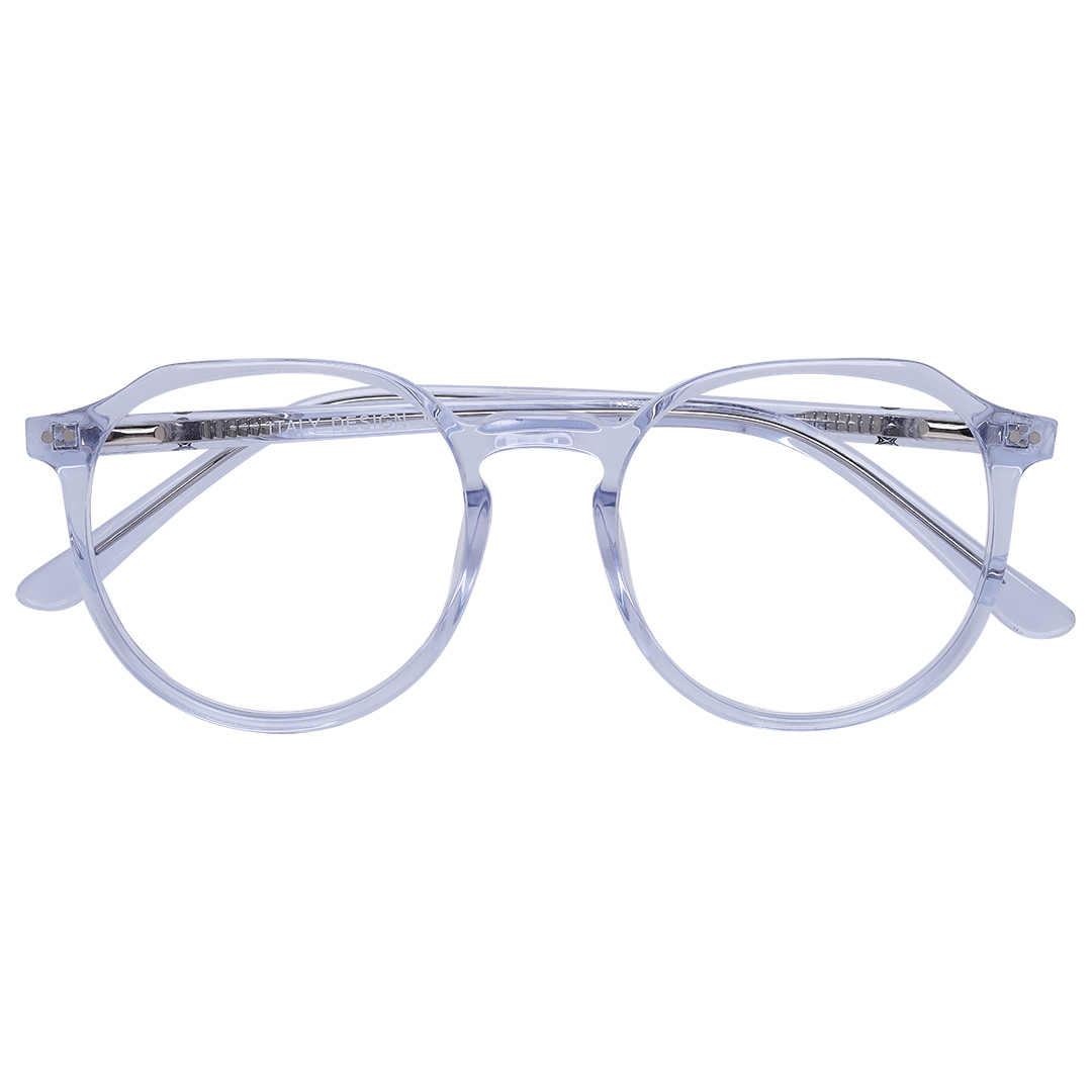 Óculos Feminino Redondo Transparente 1820