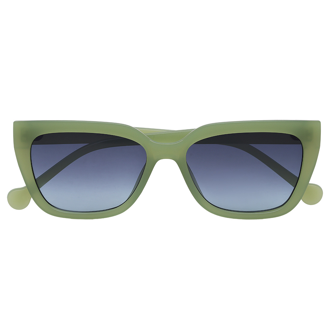 Óculos De Sol Quadrado Feminino Verde 1788