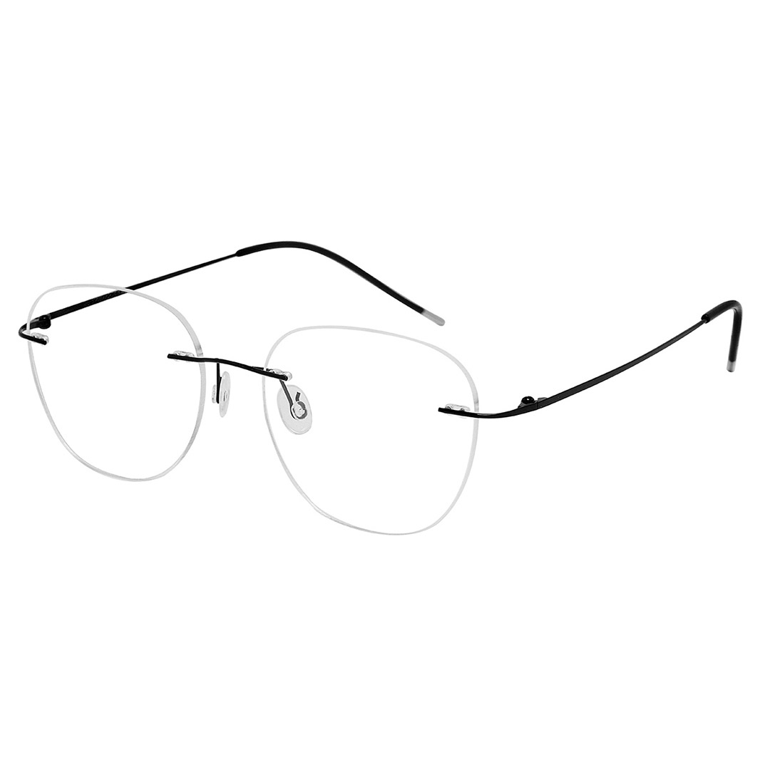 Armação óculos de grau masculino titânio - 685 Preto
