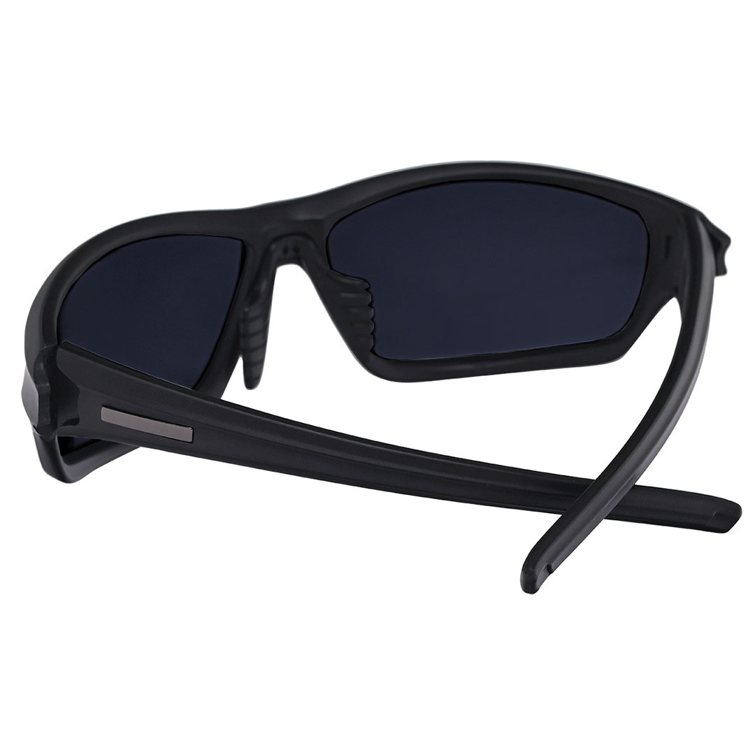 Óculos de sol esportivo preto fosco 702