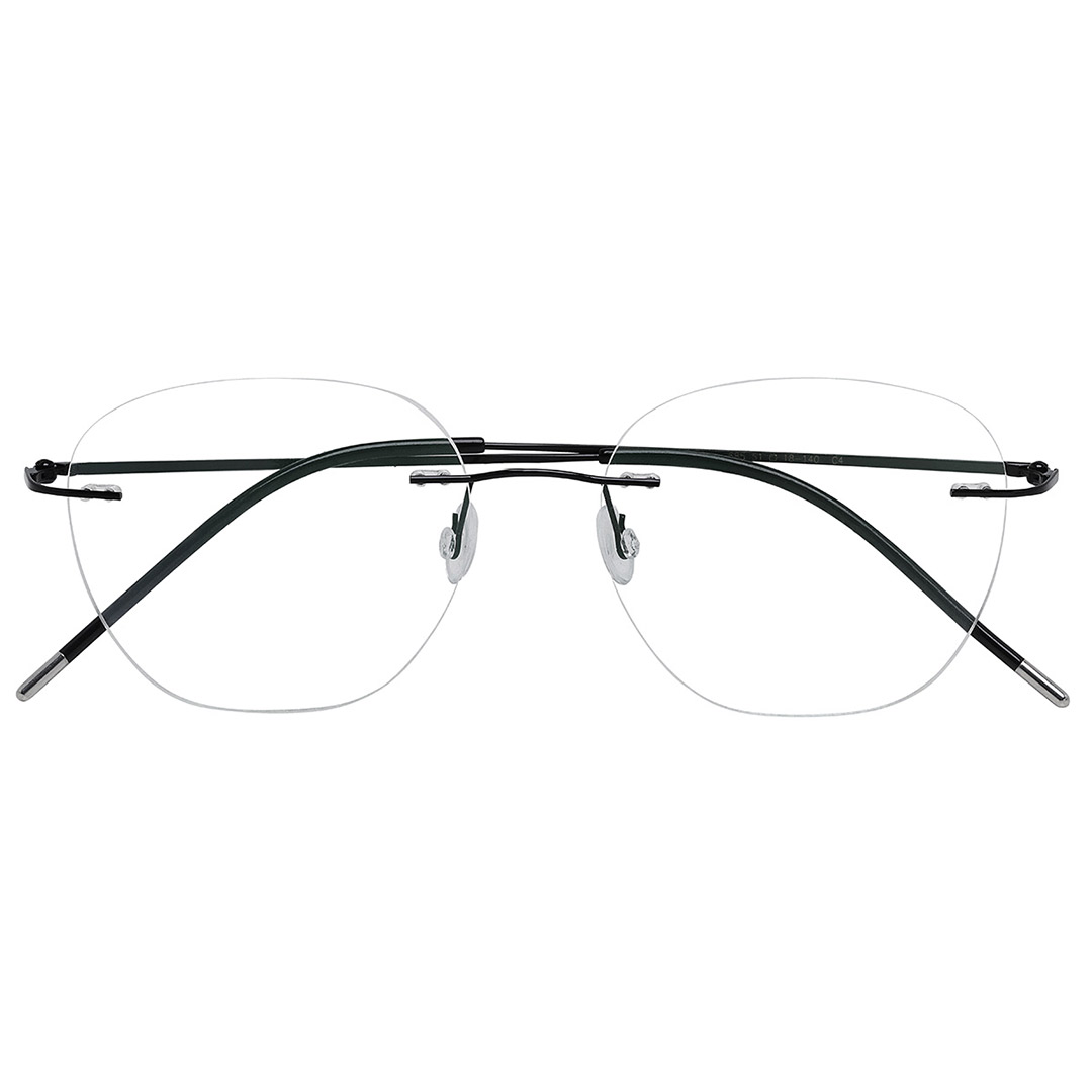 Armação óculos de grau masculino titânio - 685 Preto