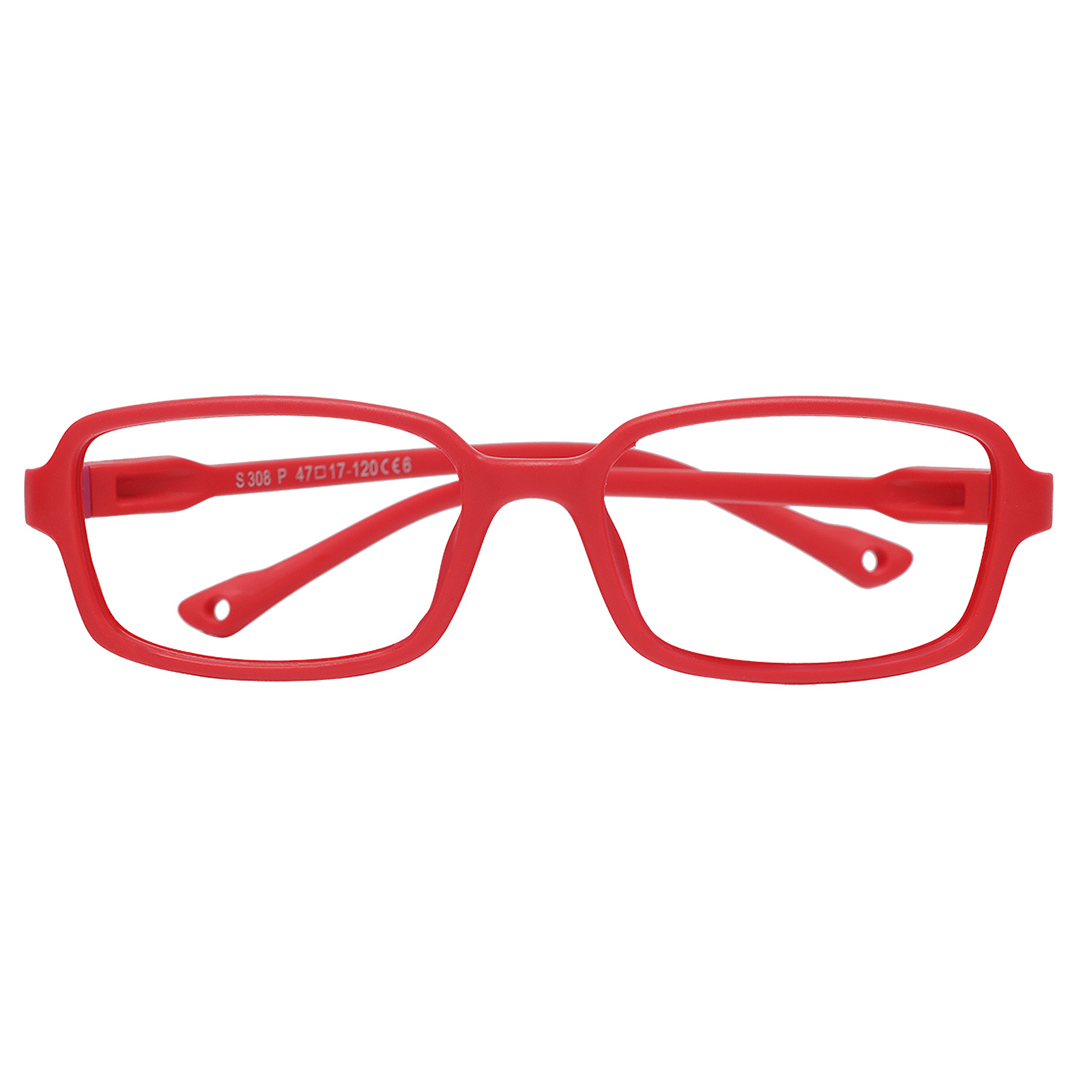 Armação de óculos infantil vermelho 1352 4-8 Anos