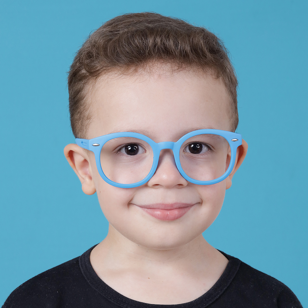 Óculos Infantil 1347 azul claro 6-12 Anos