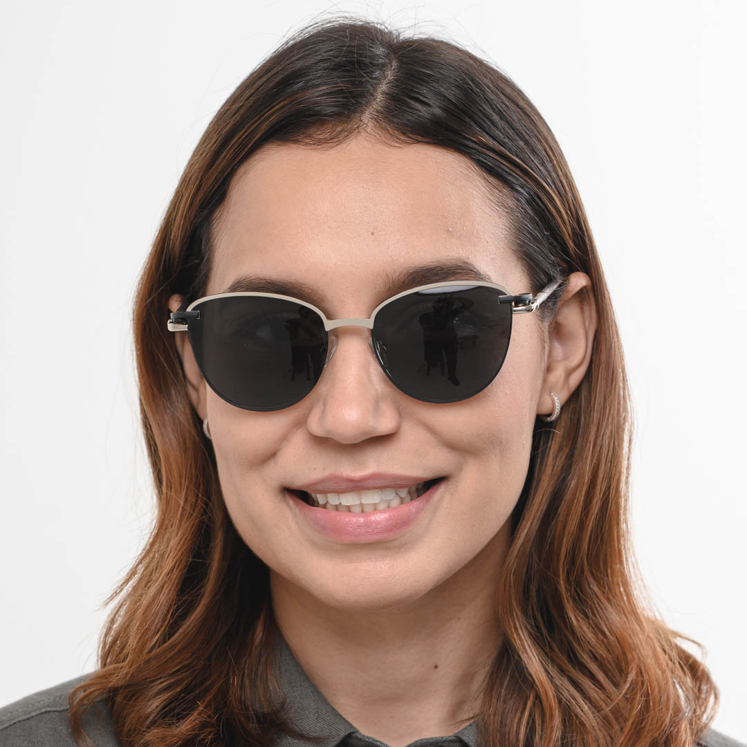 Óculos Clipon Gatinho Feminino Loreen Prata