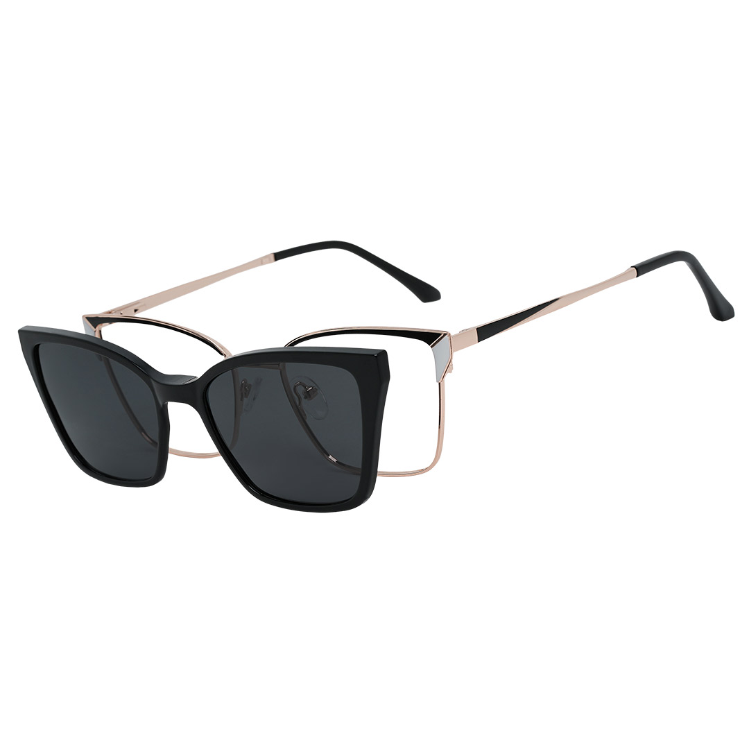 Óculos Clipon Gatinho Feminino Kaelys Preto