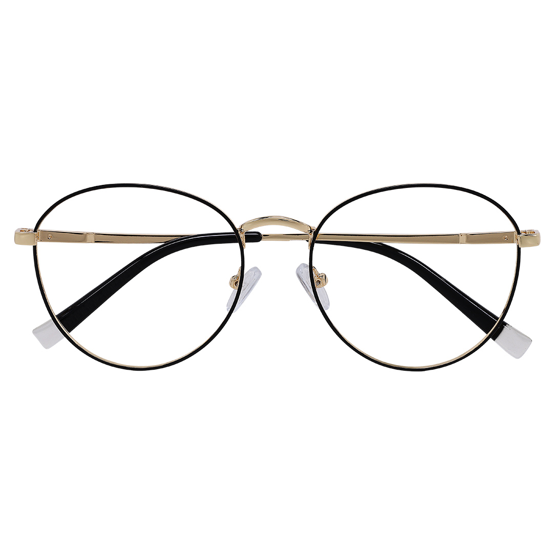 Óculos de Grau Feminino Redondo Preto 1942