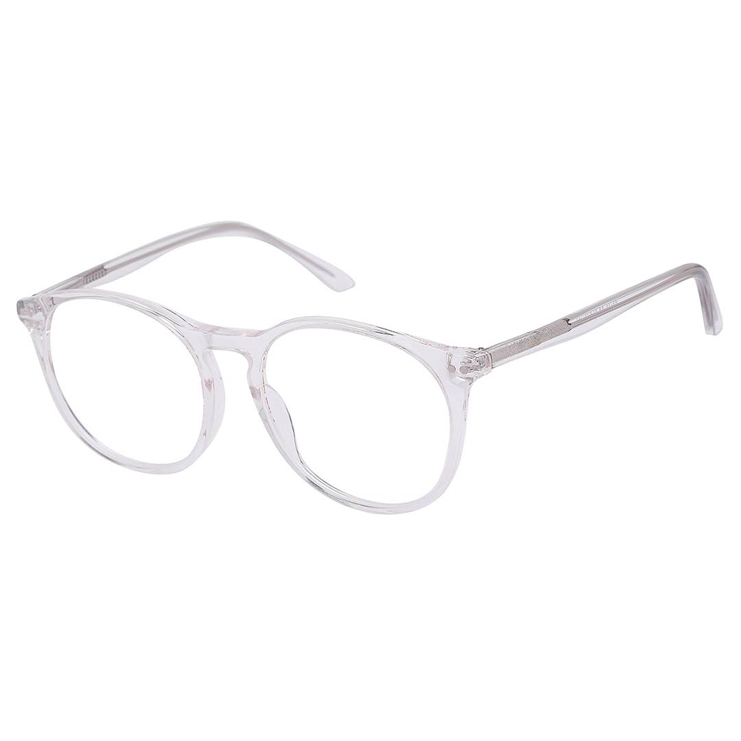 Armação de Óculos Redondo Feminino - Zeus - 2104 Transparente